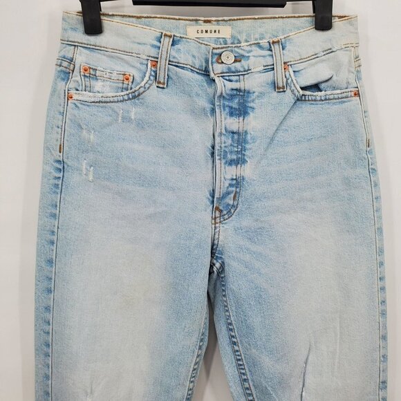 Comune Memphis Revival Jeans Distressed High Rise Button Fly Womens 27 NWOT - Picture 3 of 15